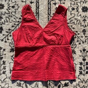 Textured Red Tank⚡️